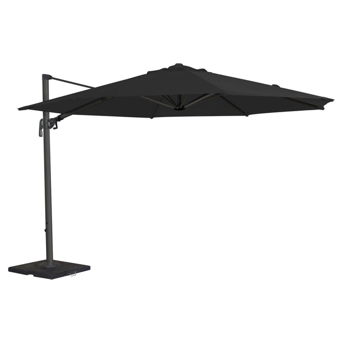 Alexander Rose Garden Furniture Accessories Charcoal Alexander Rose Round Cantilever Sunshade 3.5m Parasol - Charcoal, Ecru, Taupe