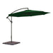 Alexander Rose Garden Furniture Accessories Forest Green / No Alexander Rose Round Aluminium Cantilever Parasol 3m Diameter, Taupe, Ecru, Forest Green, Charcoal