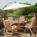 Alexander Rose Garden Furniture Accessories Alexander Rose Round Aluminium Cantilever Parasol 3m Diameter, Taupe, Ecru, Forest Green, Charcoal