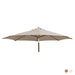 Alexander Rose Garden Furniture Accessories Ecru / No Alexander Rose Luxury Hardwood Round Outdoor Parasol with Pulley 3.0m Dia