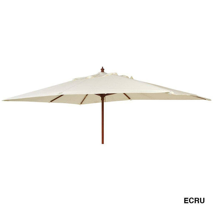 Alexander Rose Garden Furniture Accessories Ecru / No Alexander Rose Hardwood Rectangular Parasol with Pulley 2m x 3m (various colours)