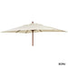 Alexander Rose Garden Furniture Accessories Ecru / No Alexander Rose Hardwood Rectangular Parasol with Pulley 2m x 3m (various colours)