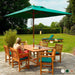 Alexander Rose Garden Furniture Accessories Alexander Rose Hardwood Rectangular Parasol with Pulley 2m x 3m (various colours)