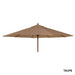Alexander Rose Garden Furniture Accessories Taupe Alexander Rose Hardwood Round Sun Parasol with Pulley 3.0m Dia