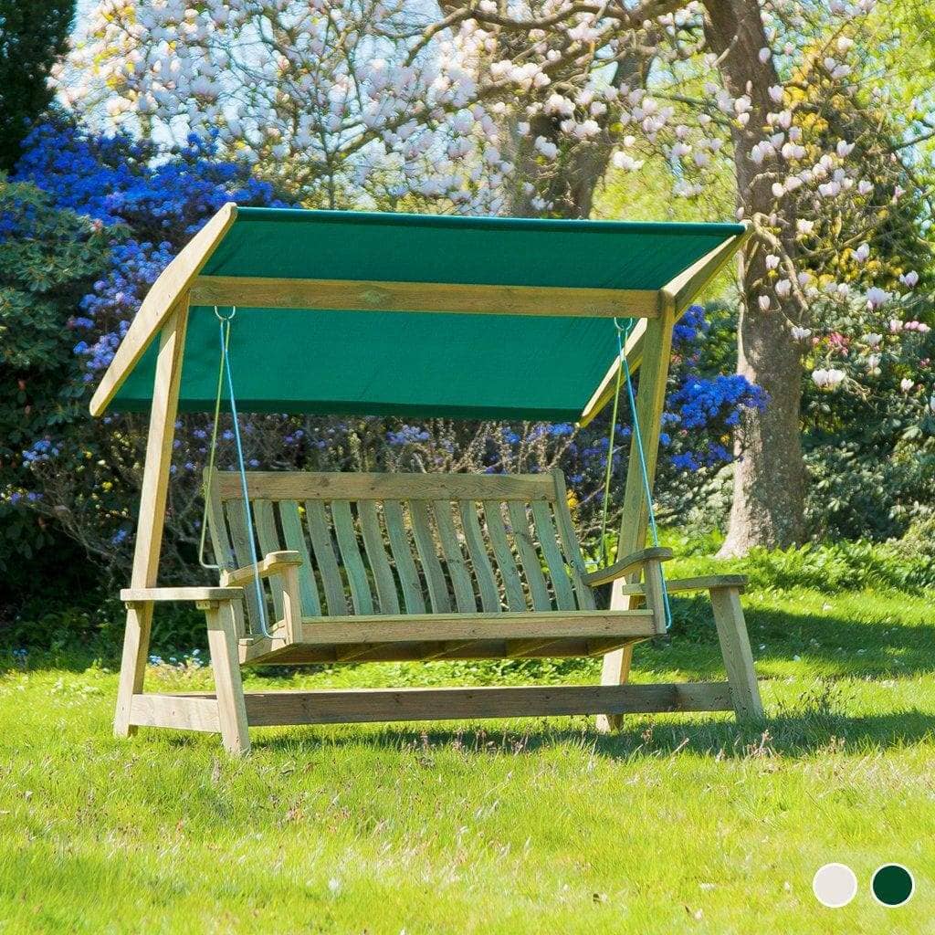 Alexander Rose Garden Furniture Alexander Rose Pine Garden Swing Bench with Canopy