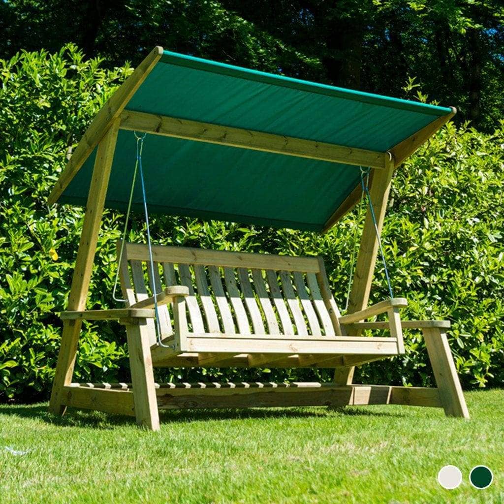 Alexander Rose Garden Furniture Alexander Rose Pine Garden Swing Bench with Canopy