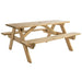 Alexander Rose Garden Furniture Alexander Rose Pine Woburn Garden Picnic Table 5ft