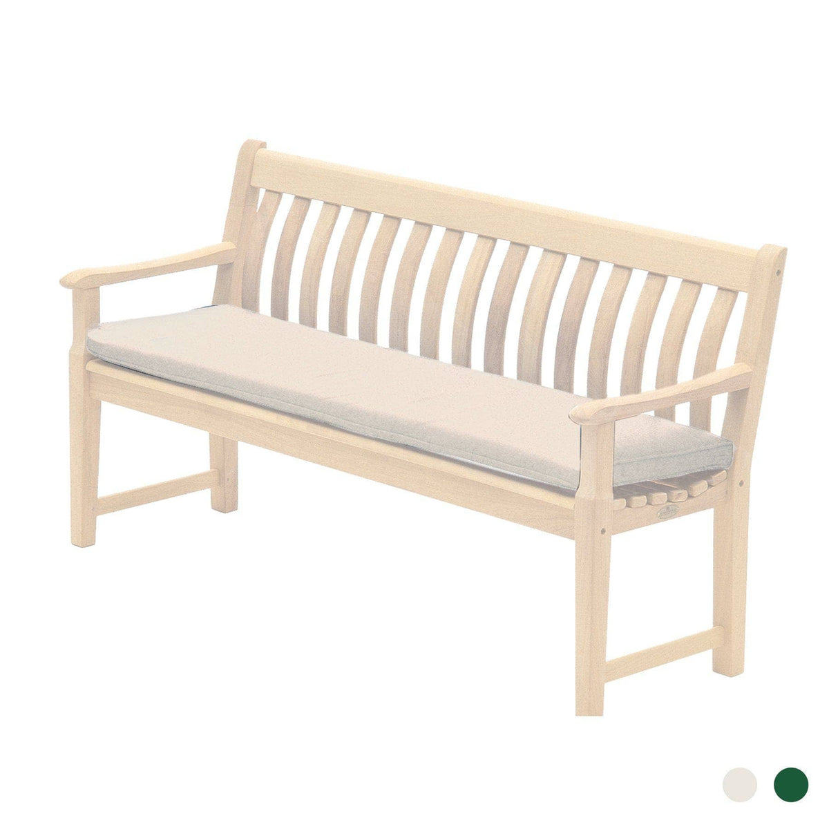 Alexander Rose Garden Furniture Accessories Ecru Alexander Rose Polyester 5ft Bench Cushion - 579