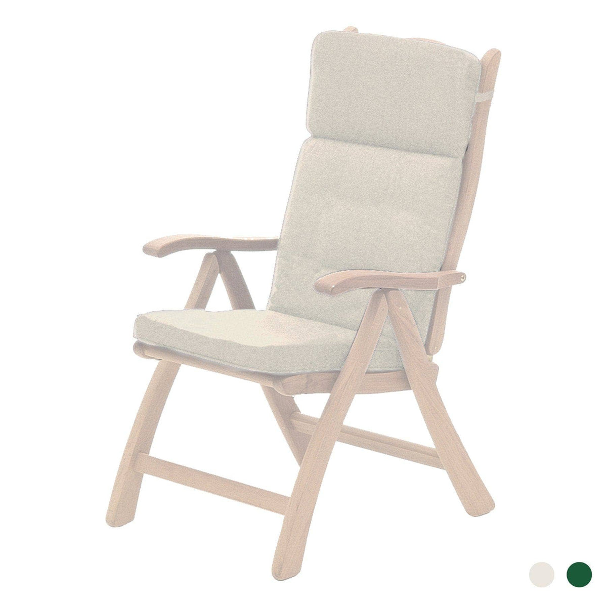 Alexander Rose Garden Furniture Accessories Ecru Alexander Rose Polyester Recliner Cushion - 562SPEC