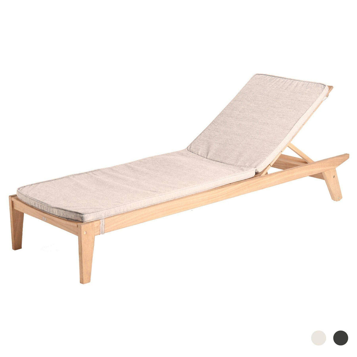 Alexander Rose Garden Furniture Accessories Oatmeal Alexander Rose Premium Olefin Sunbed Cushion - 154