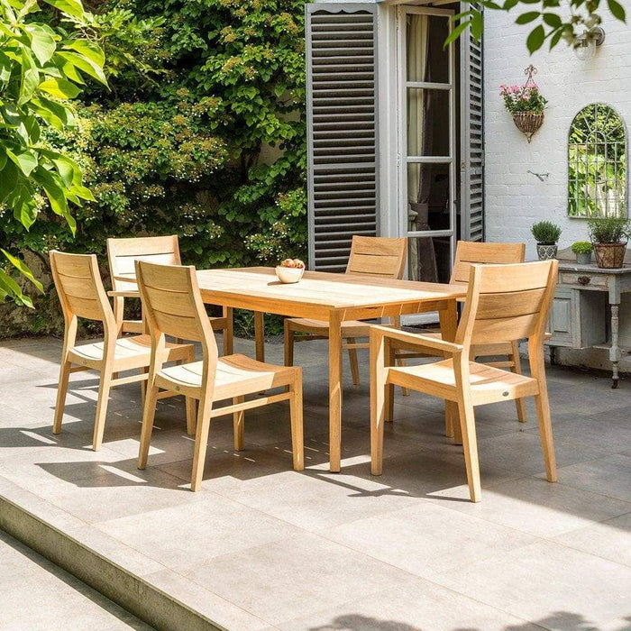 Alexander Rose Garden Furniture Alexander Rose Roble 6-Seater Extending Garden Table with Chairs