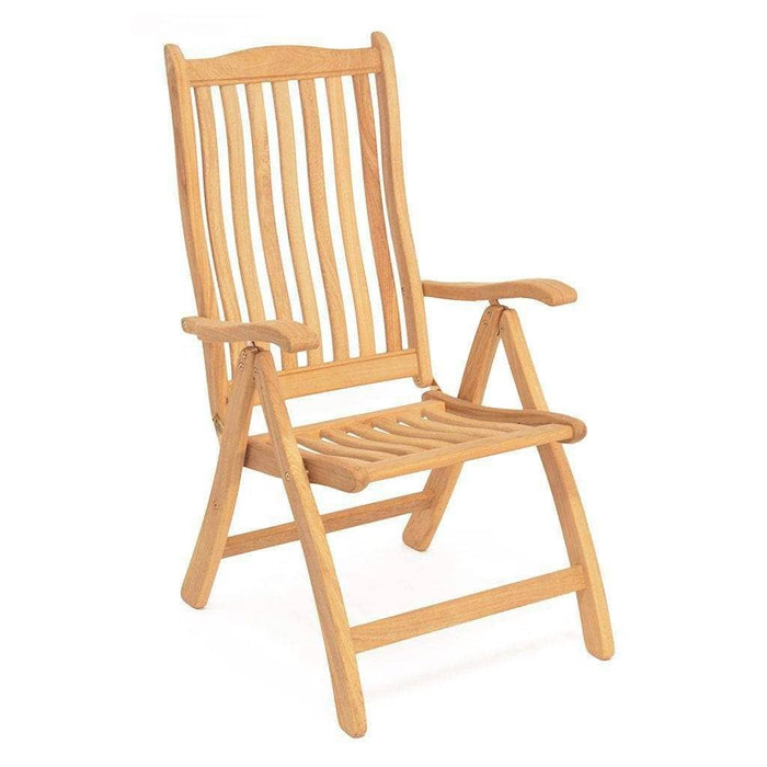 Alexander Rose Garden Furniture Alexander Rose Roble Bengal Round 6 Seater Set - Ascot Recliner Chairs