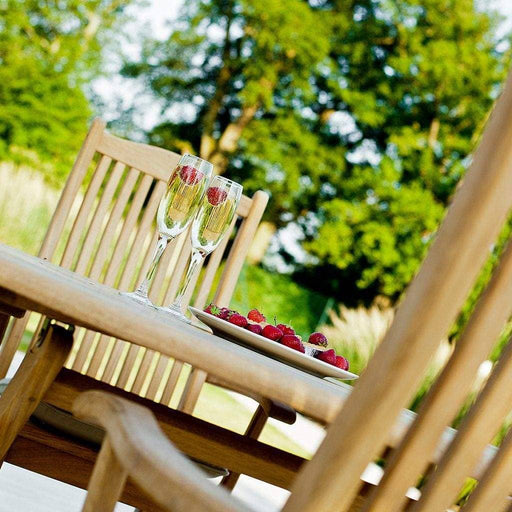Alexander Rose Garden Furniture Alexander Rose Roble Bengal Round 8 Seater Set, Table with Lazy Susan - Bengal Chairs