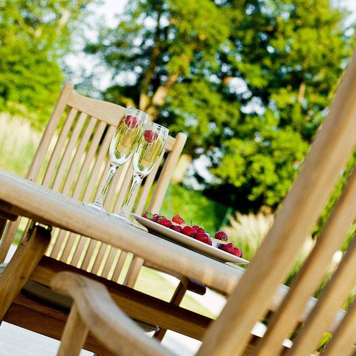 Alexander Rose Garden Furniture Alexander Rose Roble Bengal Round 8 Seater Set, Table with Lazy Susan - Bengal Chairs