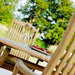 Alexander Rose Garden Furniture Alexander Rose Roble Bengal Round 8 Seater Set, Table with Lazy Susan - Bengal Chairs