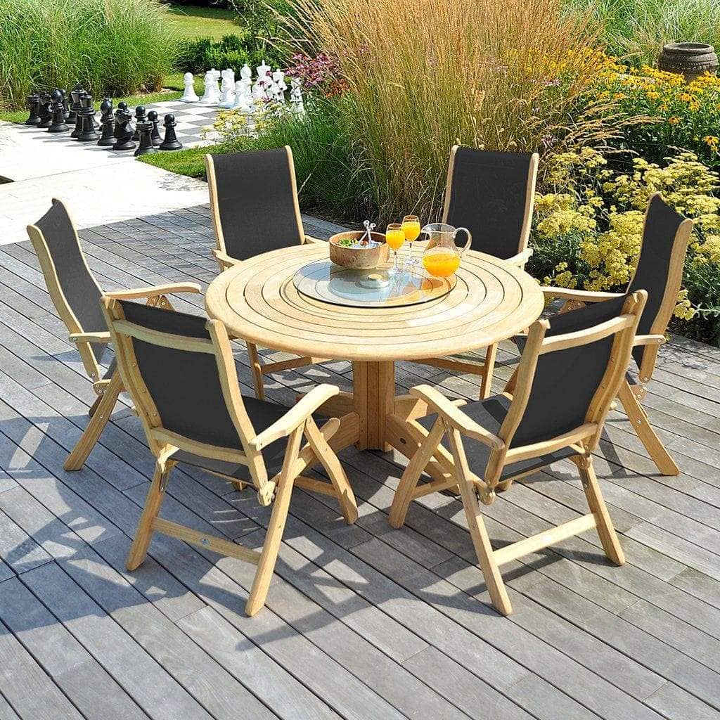 Alexander Rose Garden Furniture Alexander Rose Roble Bengal Round Wooden Garden Table 1.45M