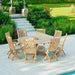 Alexander Rose Garden Furniture Alexander Rose Roble Bengal Round 8 Seater Set - Ascot Recliner