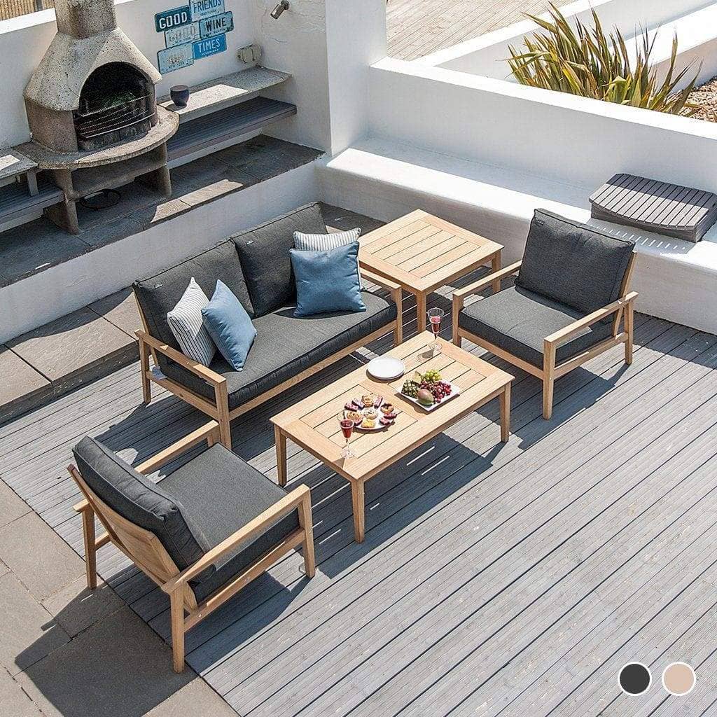 Alexander Rose Garden Furniture Alexander Rose Roble Lounge 2 Seater Sofa with Charcoal Cushions