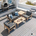 Alexander Rose Garden Furniture Alexander Rose Roble Lounge 2 Seater Sofa with Charcoal Cushions