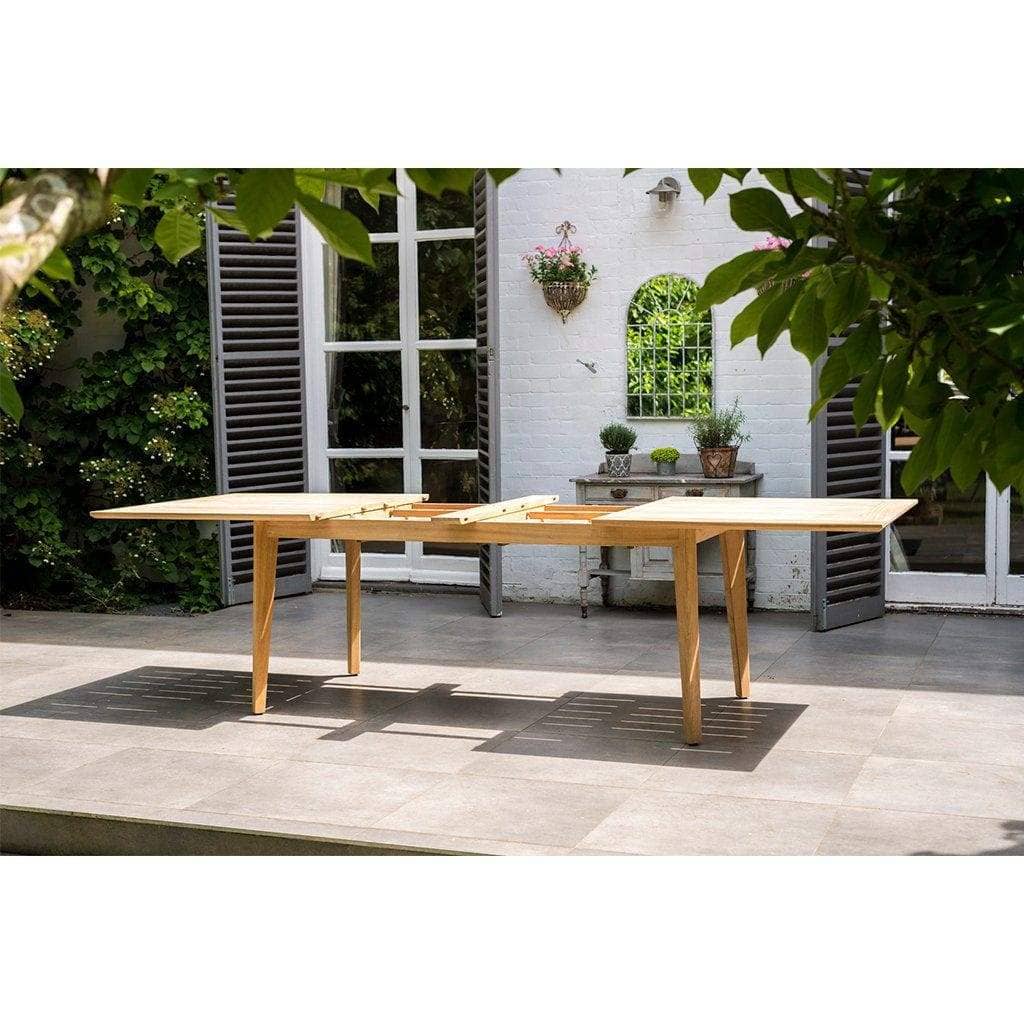 Alexander Rose Garden Furniture Alexander Rose Roble Extending Table and 10 Stackable Garden Chairs