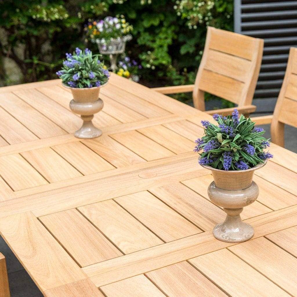 Alexander Rose Garden Furniture Alexander Rose Roble Extending Large Garden Table & 10 Stacking Armchairs