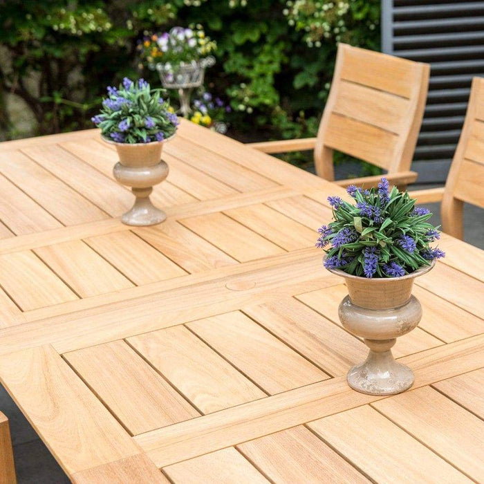 Alexander Rose Garden Furniture Alexander Rose Roble 6 Seater Stacking Armchair & Extending Table