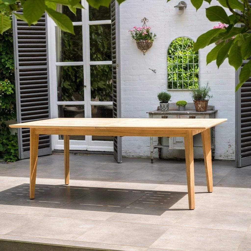 Alexander Rose Garden Furniture Alexander Rose Roble 6-Seater Extending Garden Table with Chairs