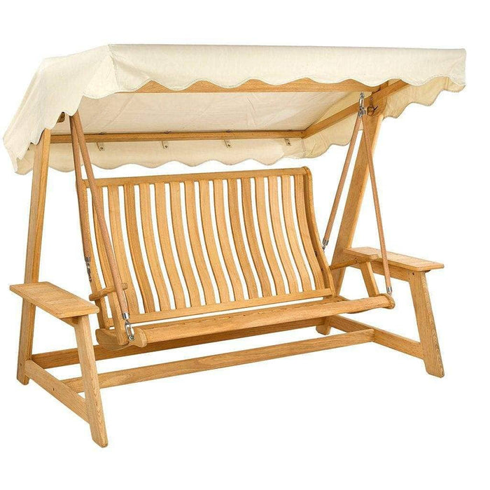 Alexander Rose Garden Furniture Ecru Alexander Rose Roble Swing Seat with Canopy