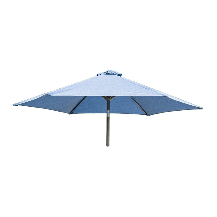 Alexander Rose Garden Furniture Accessories Blue Alexander Rose Aluminium Round Tilting Parasol with Crank 3.0m Diameter - Blue, Jade, Ochre