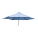 Alexander Rose Garden Furniture Accessories Blue Alexander Rose Aluminium Round Tilting Parasol with Crank 3.0m Diameter - Blue, Jade, Ochre