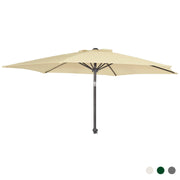 Alexander Rose Garden Furniture Accessories Ecru / 11kg-GB11 Alexander Rose Aluminium Round Parasol with Tilt and Crank 2.7m Diameter - Ecru, Forest Green or Grey