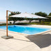 Barlow Tyrie Garden Furniture Accessories Barlow Tyrie Napoli 3.5m Square Cantilever Parasol With Free Standing Base