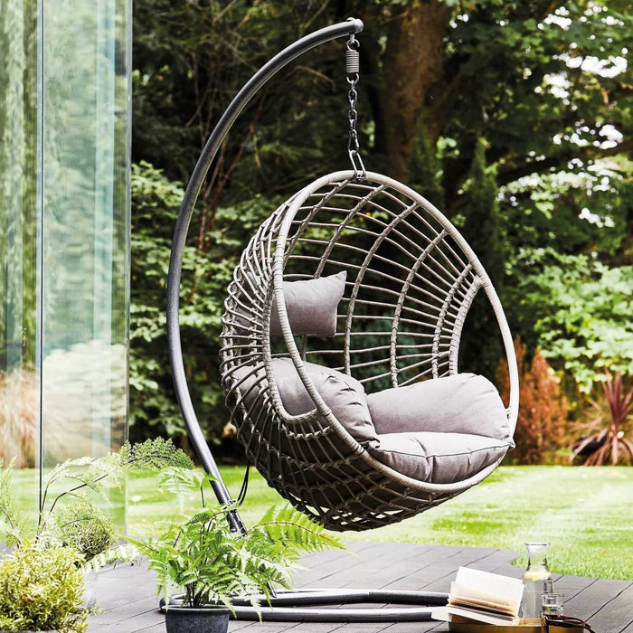 London Hanging Rattan Outdoor Egg Chair | Kaemingk In Situ