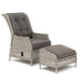 Kettler Garden Furniture Kettler Palma Sun Recliner & Footstool in White Wash