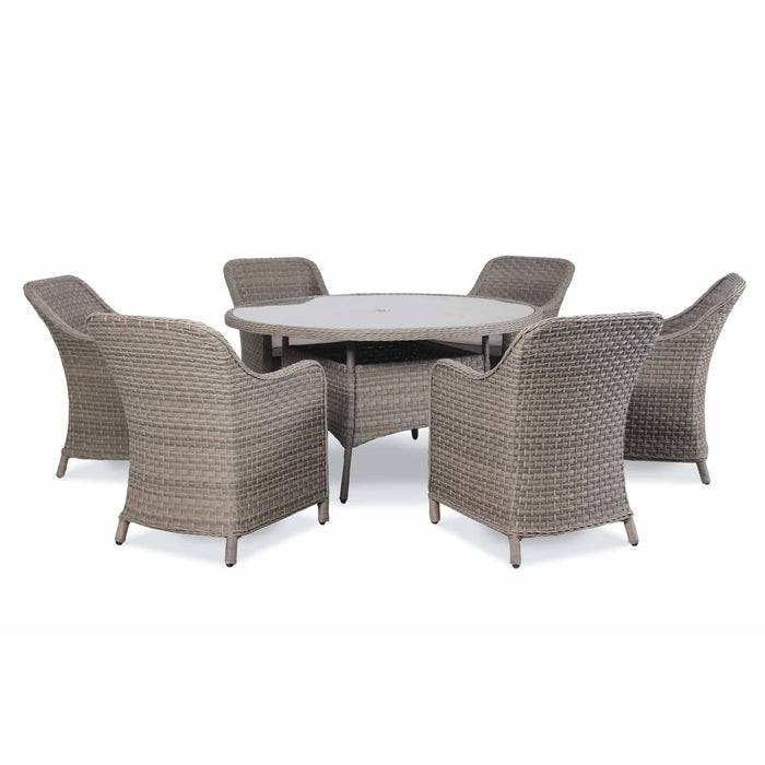 Kettler Garden Furniture Kettler Charlbury Casual Dining 6 Seater Round Garden Table And Chairs Set