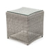Kettler Garden Furniture Kettler Palma Wicker Side Table Square 45x45cm In White Wash