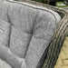 Amalfi Boston High Back 6 Seat Oval Dining Set in Grey