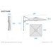 Kettler Garden Furniture Accessories Kettler 2.5m Wall Mounted Free Arm Parasol