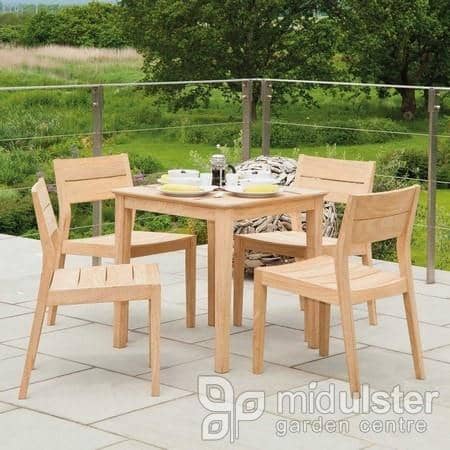 Alexander Rose Garden Furniture Alexander Rose Roble Square Table 0.8m x 0.8m