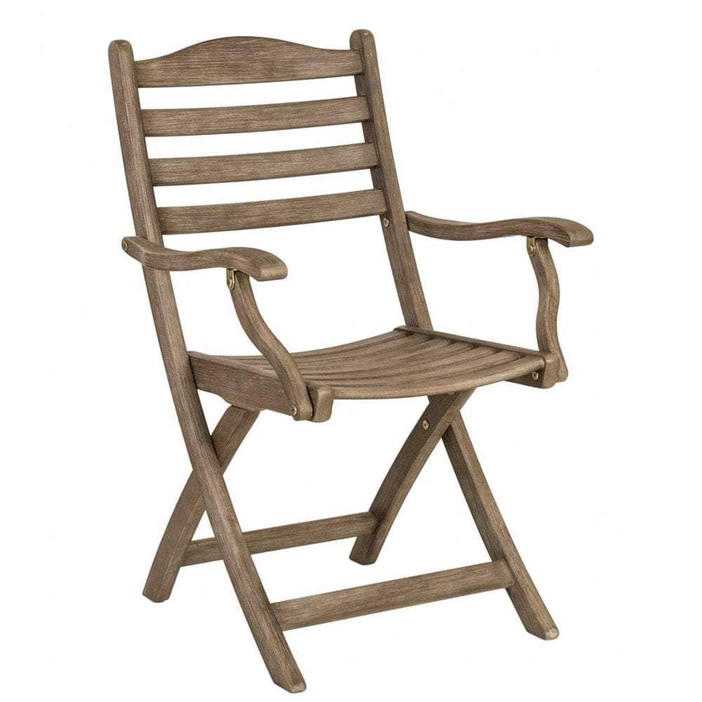 Alexander Rose Garden Furniture Alexander Rose Sherwood Dining Set with 6 Folding Carvers