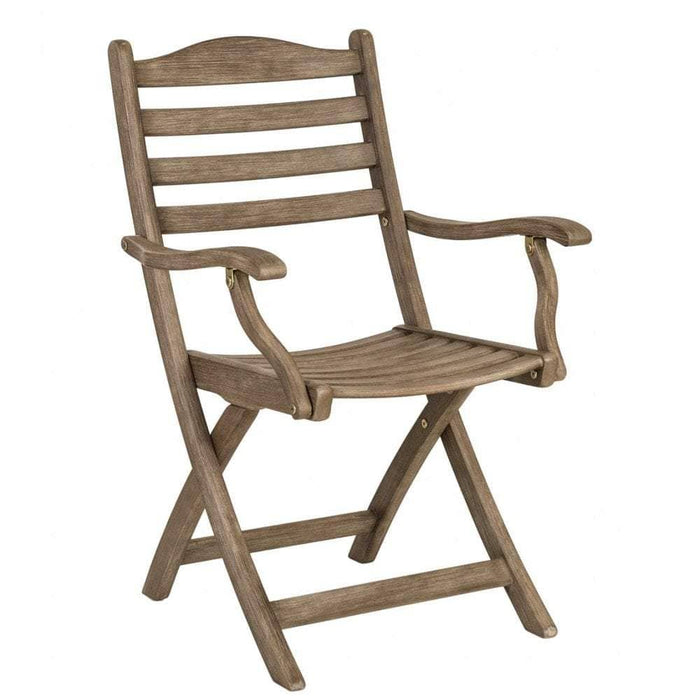 Alexander Rose Garden Furniture Alexander Rose Sherwood Dining Set with 6 Folding Carvers