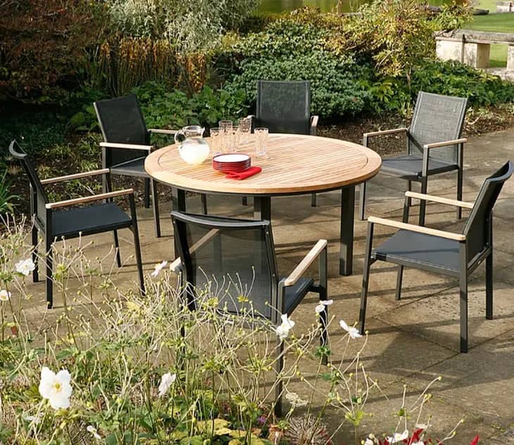 Barlow Tyrie Aura Dining in Graphite 