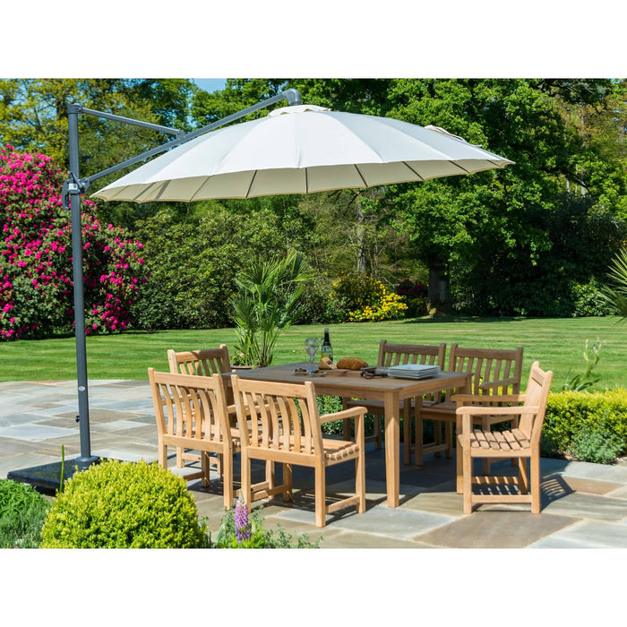 Alexander Rose Roble Rectangular 6 Seater Garden Dining Set