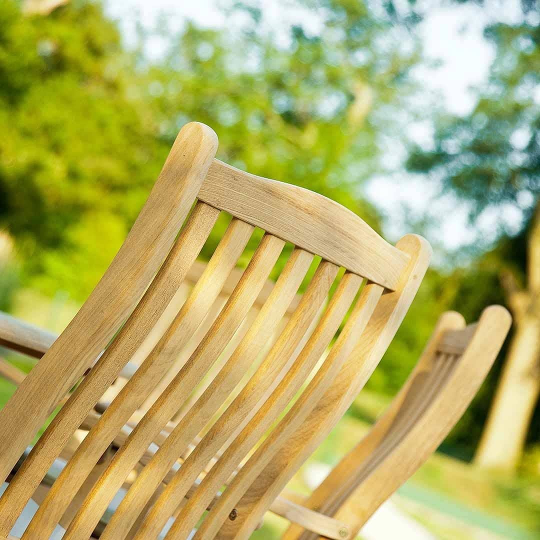 Alexander Rose Garden Furniture Alexander Rose Roble Bengal Round 6 Seater Set - Folding Carver