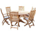 Alexander Rose Garden Furniture Alexander Rose Roble Bengal Round 6 Seater Set - Folding Carver
