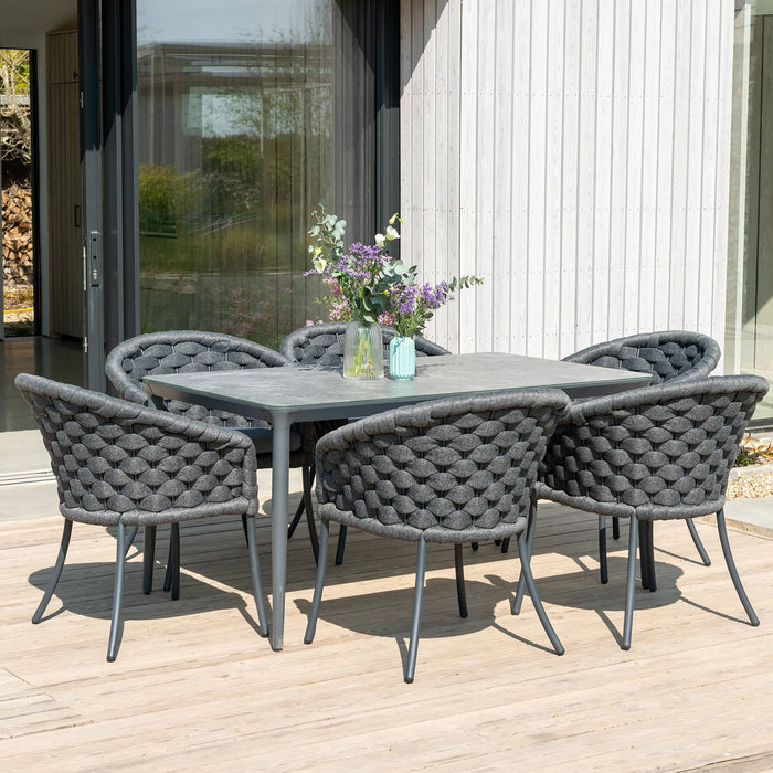 Alexander Rose Cordial Dark Grey Dining Chair with Cushion