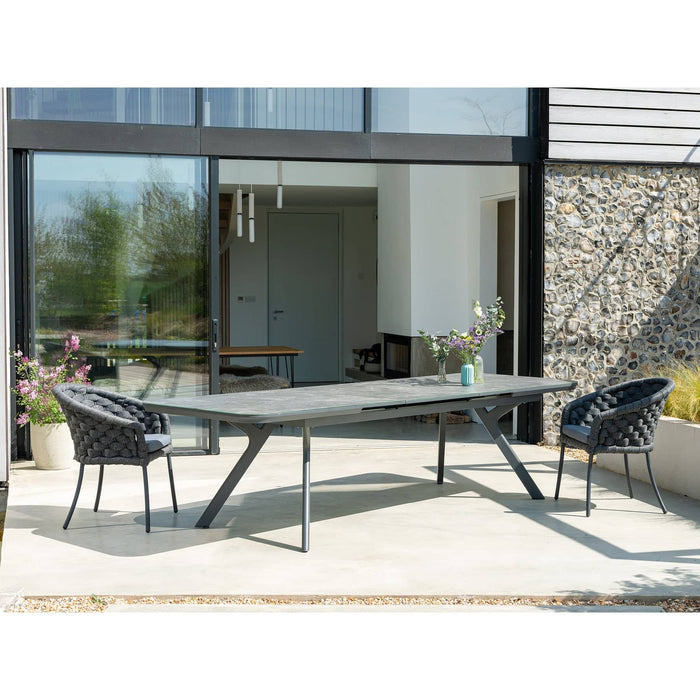 Alexander Rose Cordial Dark Grey Dining Chair with Cushion