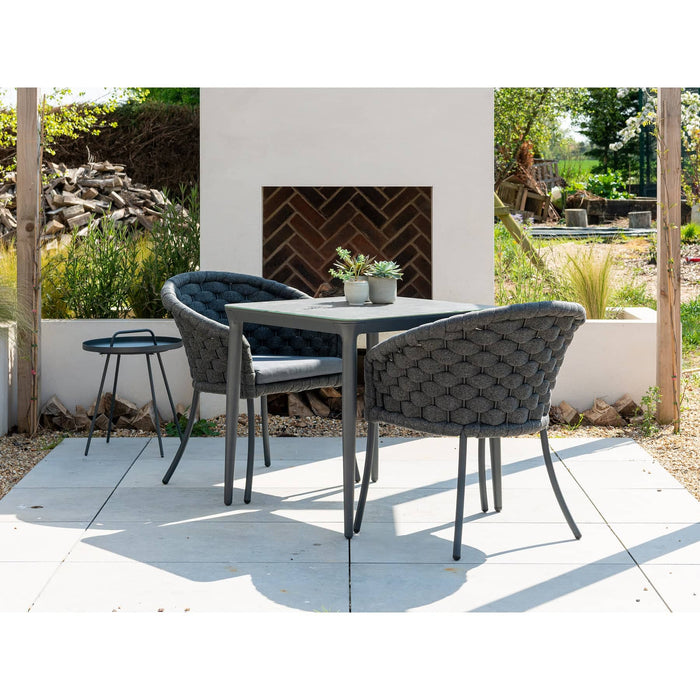 Alexander Rose Cordial Dark Grey Dining Chair with Cushion