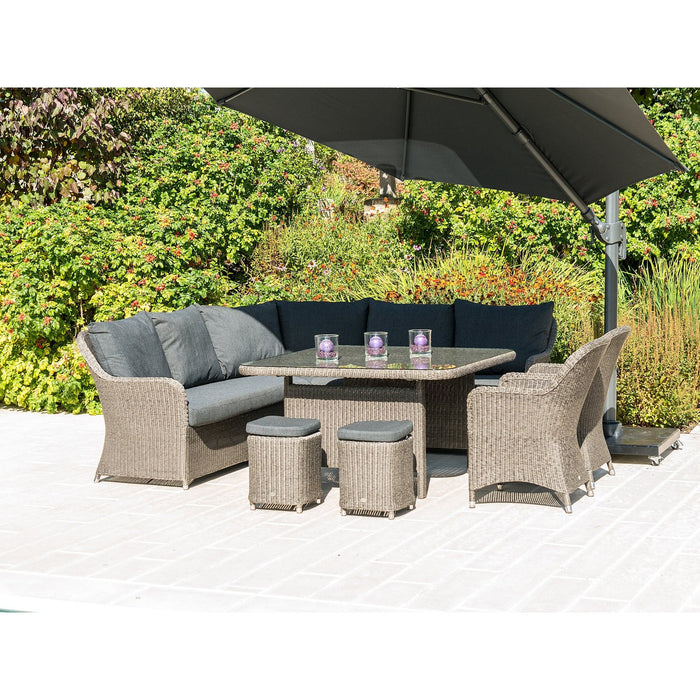 Alexander Rose Monte Carlo Casual Dining Set with Armchairs & Stools (ex-display)