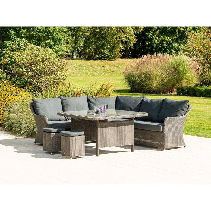 Alexander Rose Monte Carlo Casual Dining Set with Armchairs & Stools (ex-display)